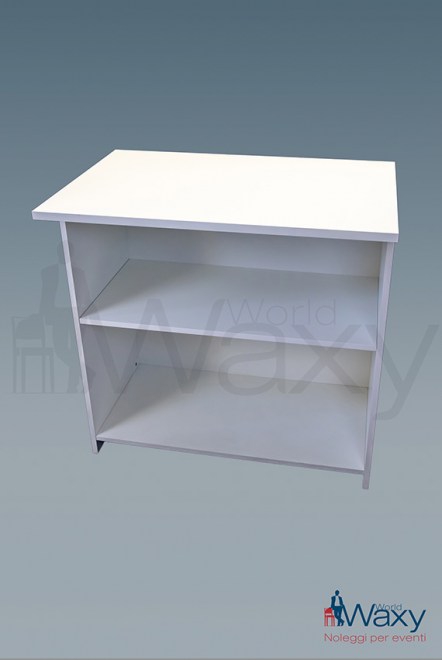 banco/desk reception bianco L 100x P50 cm H 100