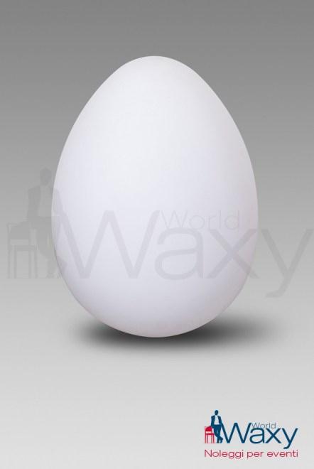 uovo da terra luminoso h. cm. 68 diam. cm. 50 wireless + telecomando + caricabaterie