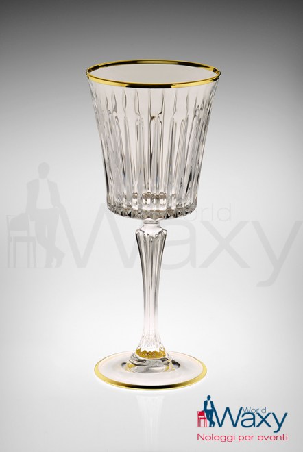 calice vino rosso Linea Timeless filo oro cl 30