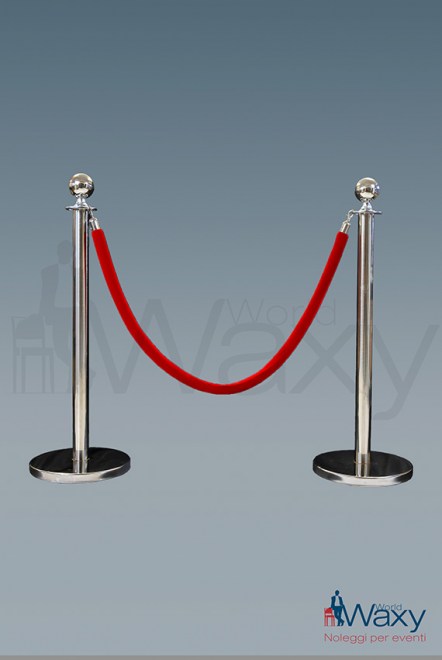 colonnina in acciaio h. 100 cm per cordone