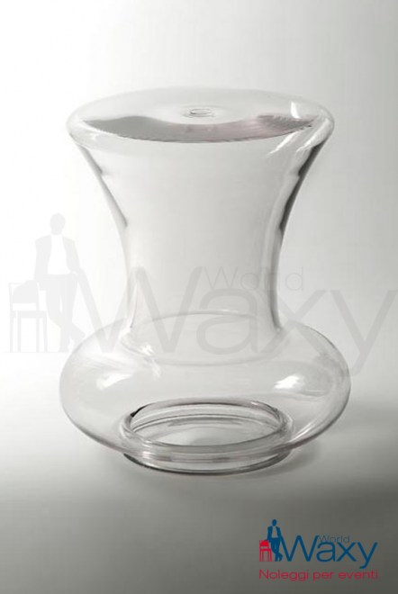sgabello kartell h. 46 cm. mod. La Bohème 2 in policarbonato trasparente