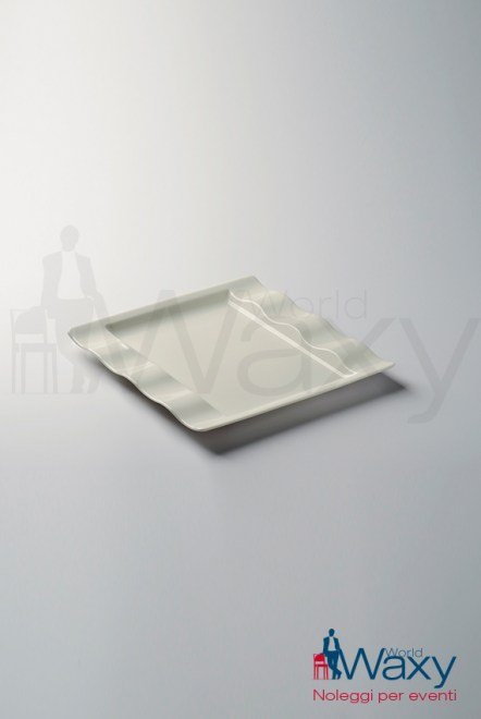 piatto dessert quadrato cm 24x24 mod Innova color panna Villeroy & Boch