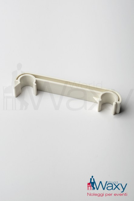 Gancio sedia Luca in polipropilene bianco