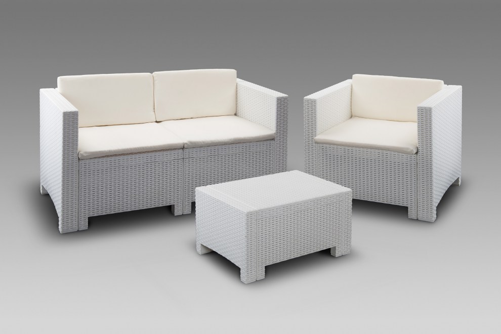 tavolo rettangolare mis 70x48xh37 ecovimini bianco