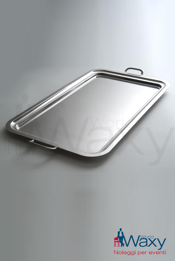 vassoio rettangolare con manici cm 65x50 Sambonet mod. Contour
