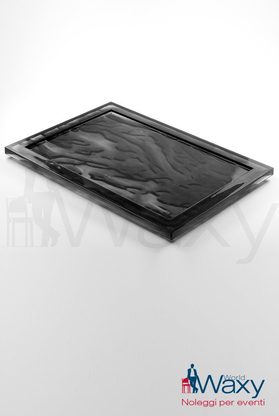 Vassoio Kartell mod Dune cm 46x32 nero fumé