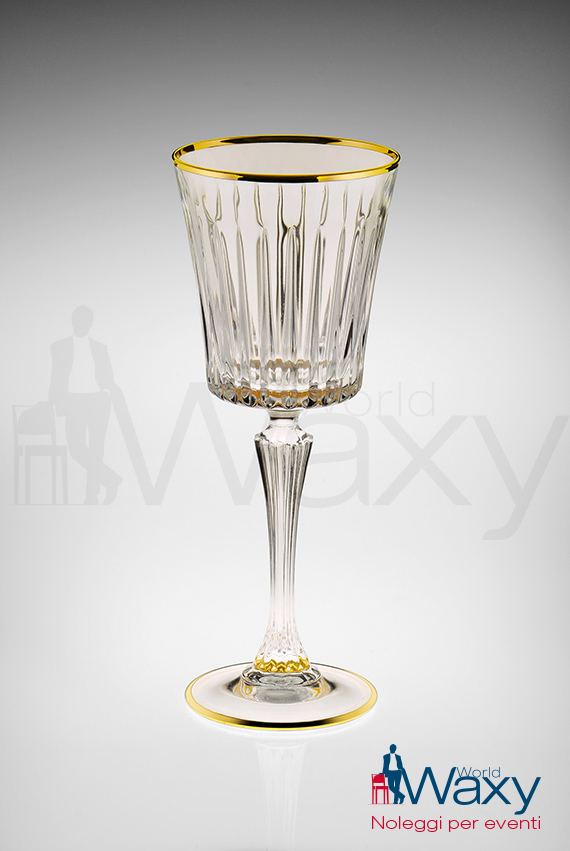 Calice vino bianco Linea Timeless filo oro  cl 23