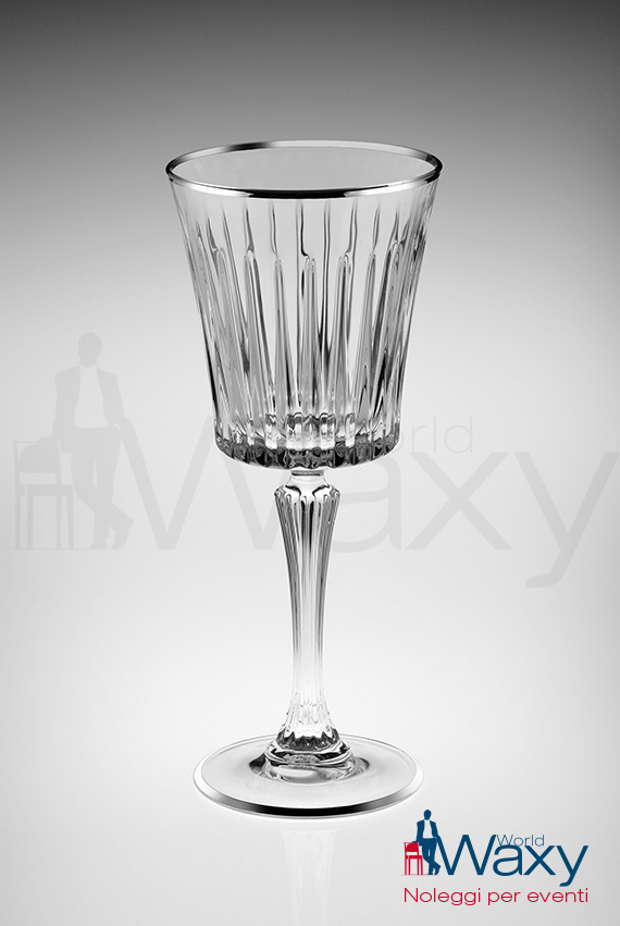 calice vino rosso Linea Timeless filo platino cl 30 
