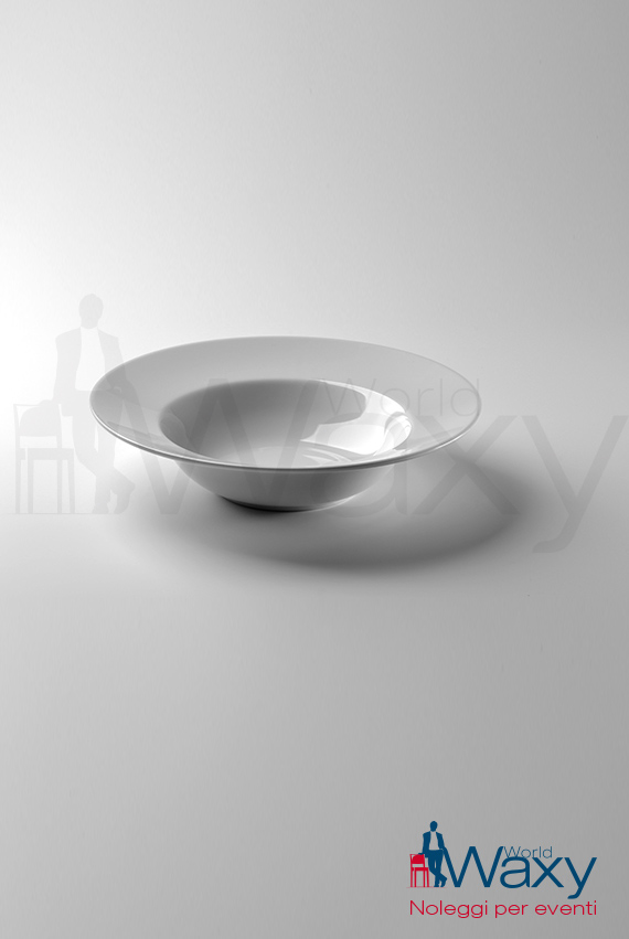 piatto fondo d. 24 cm mod. Coupelle porcellana bianca 