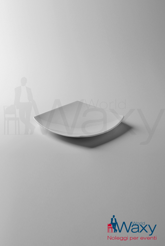 piatto dessert cm 21 quadrato mod Vela