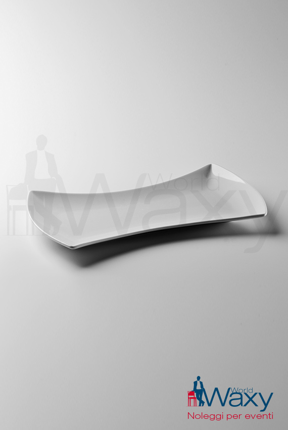 piatto piano cm 32 negativo rettangolare mod Event Schoenhuber Franchi