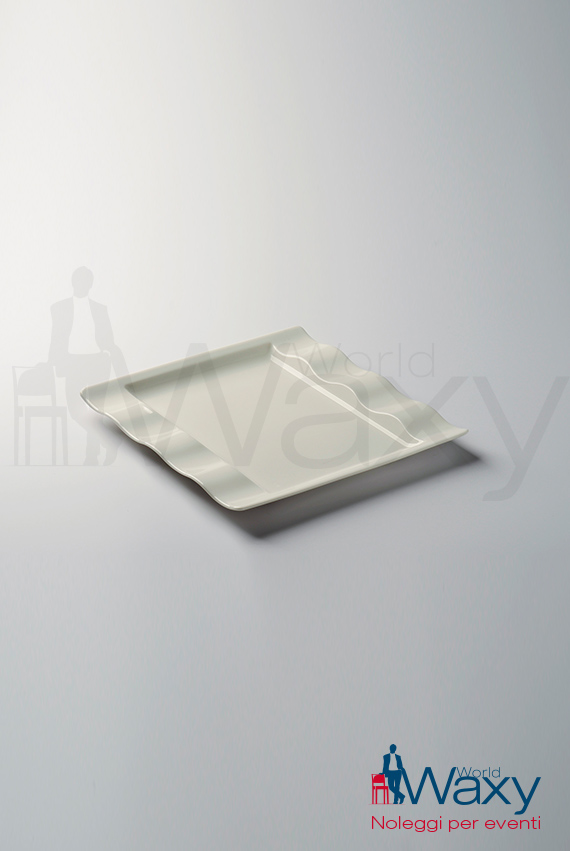 piatto dessert quadrato cm 24x24 mod Innova color panna Villeroy & Boch