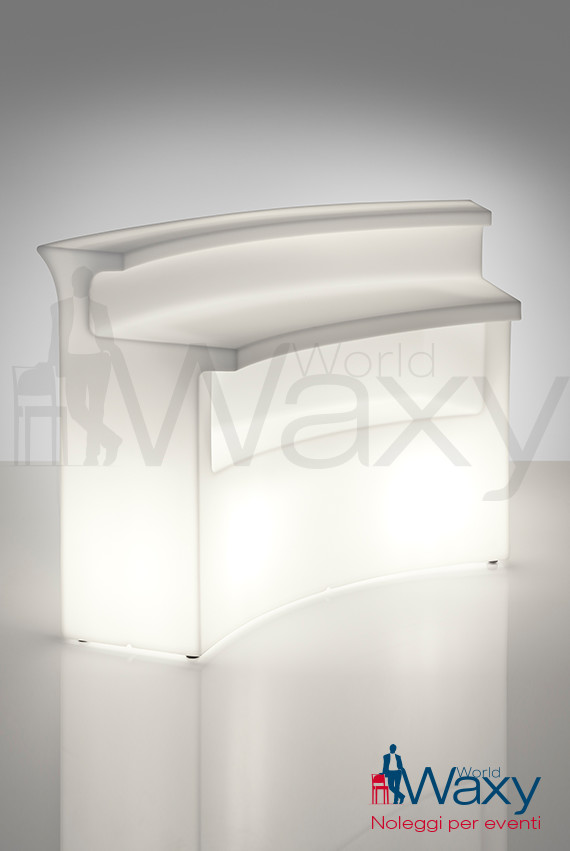 banco mod. Break Bar luminoso by Slide cm 75x175 110h 