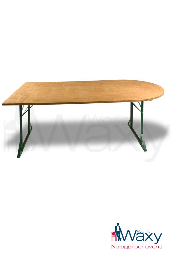 Il tavolo buffet cm 200x100 in legno grezzo - da tovagliare